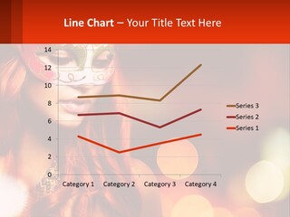 A Woman With Red Hair Wearing A Mask PowerPoint Template