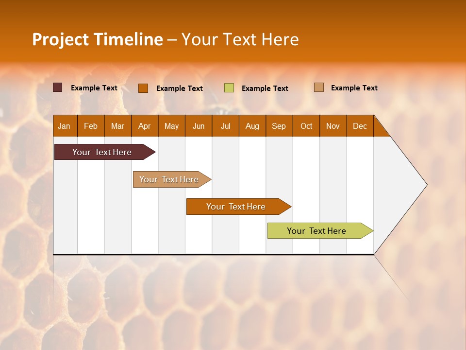 Two Bees On A Honeycomb Powerpoint Template PowerPoint Template