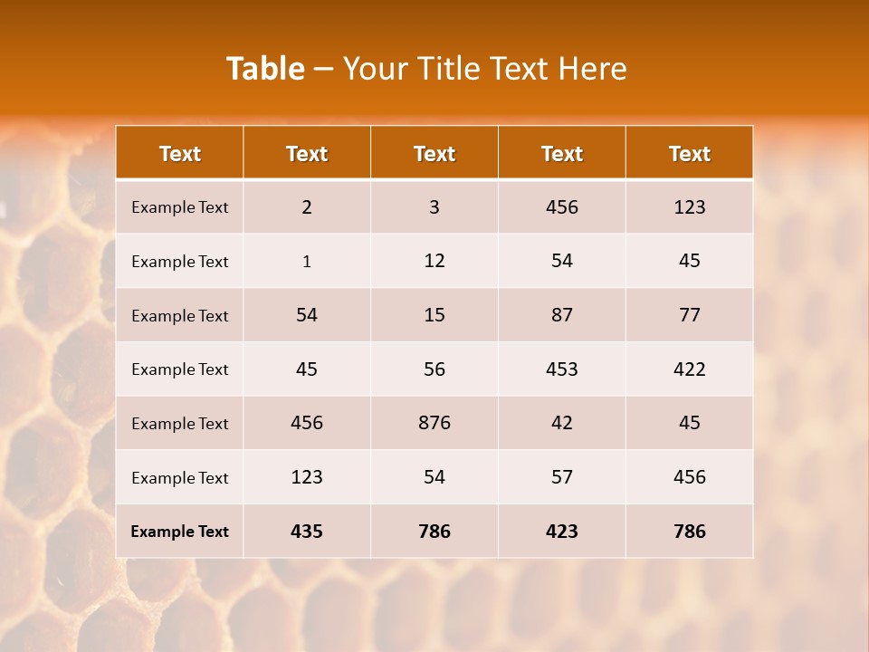 Two Bees On A Honeycomb Powerpoint Template PowerPoint Template