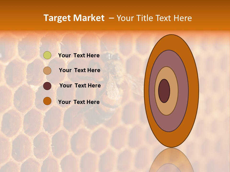 Two Bees On A Honeycomb Powerpoint Template PowerPoint Template