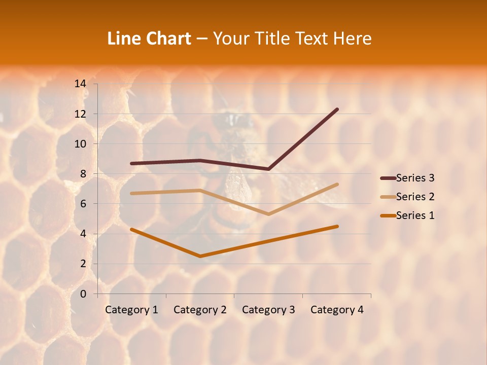 Two Bees On A Honeycomb Powerpoint Template PowerPoint Template