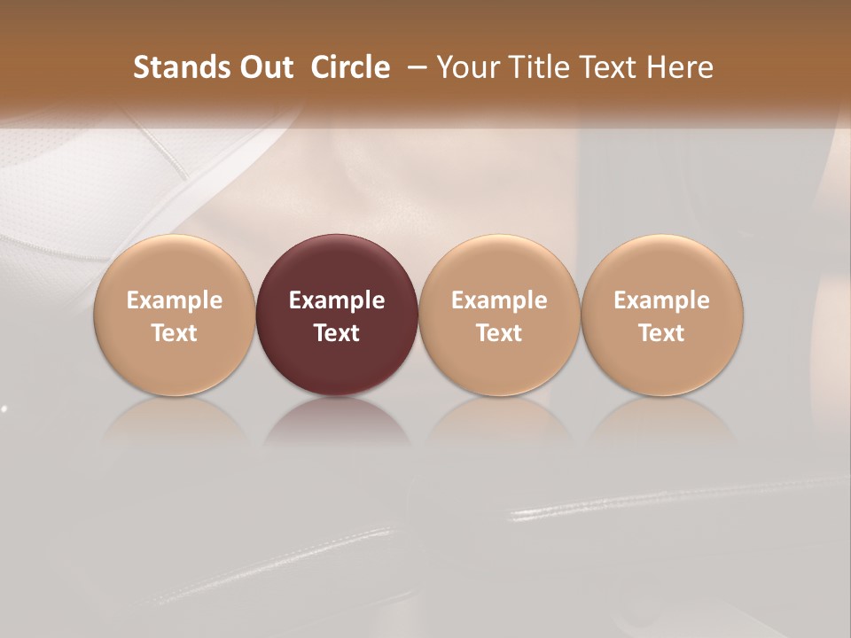 A Woman In A Sports Bra Laying On A Bench PowerPoint Template