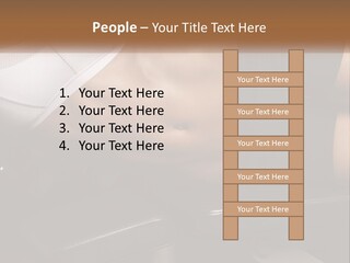 A Woman In A Sports Bra Laying On A Bench PowerPoint Template