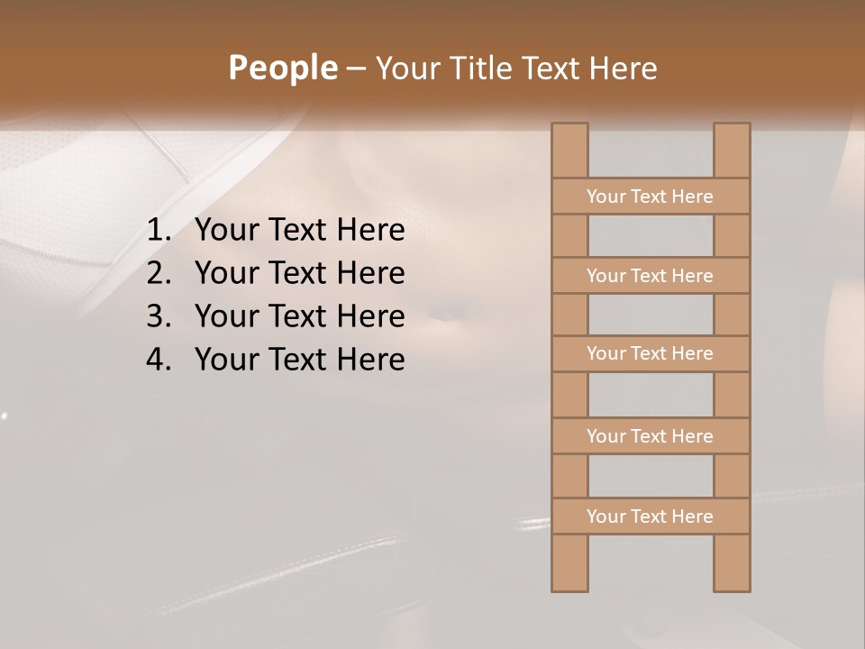 A Woman In A Sports Bra Laying On A Bench PowerPoint Template