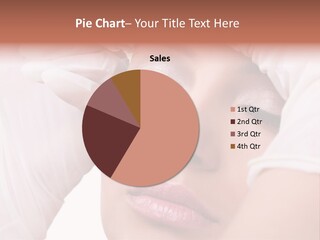 A Woman Getting Her Make Up Done With A Sy PowerPoint Template