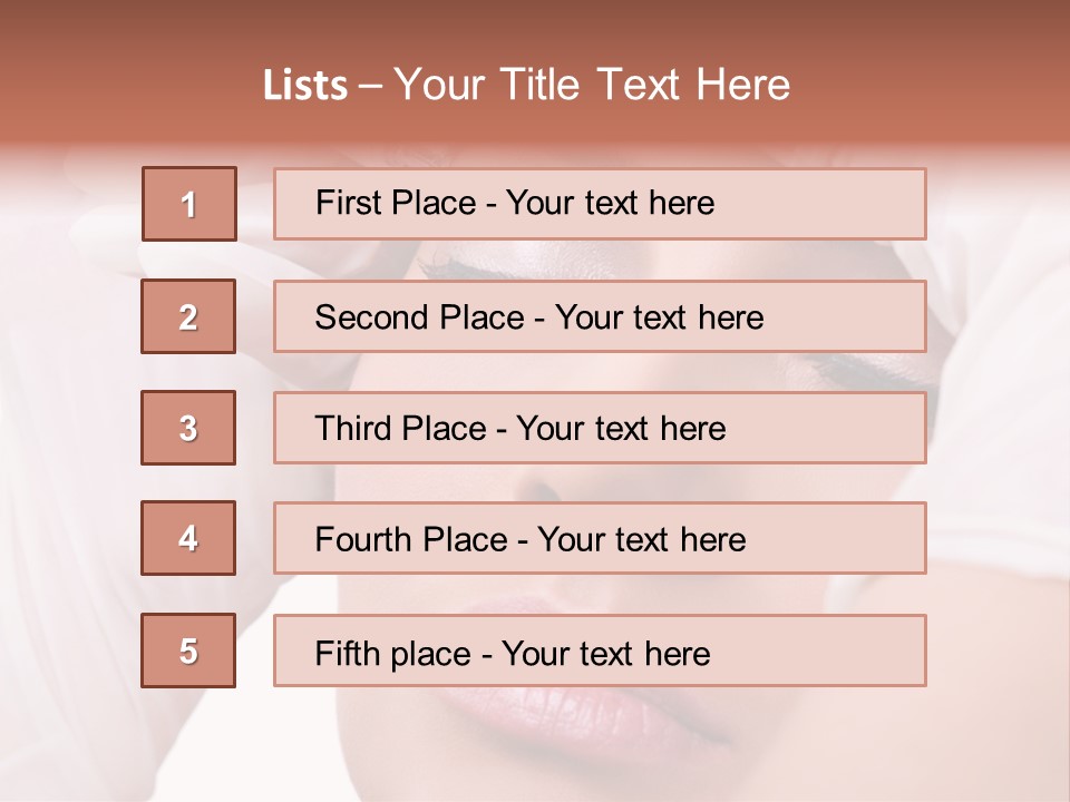 A Woman Getting Her Make Up Done With A Sy PowerPoint Template