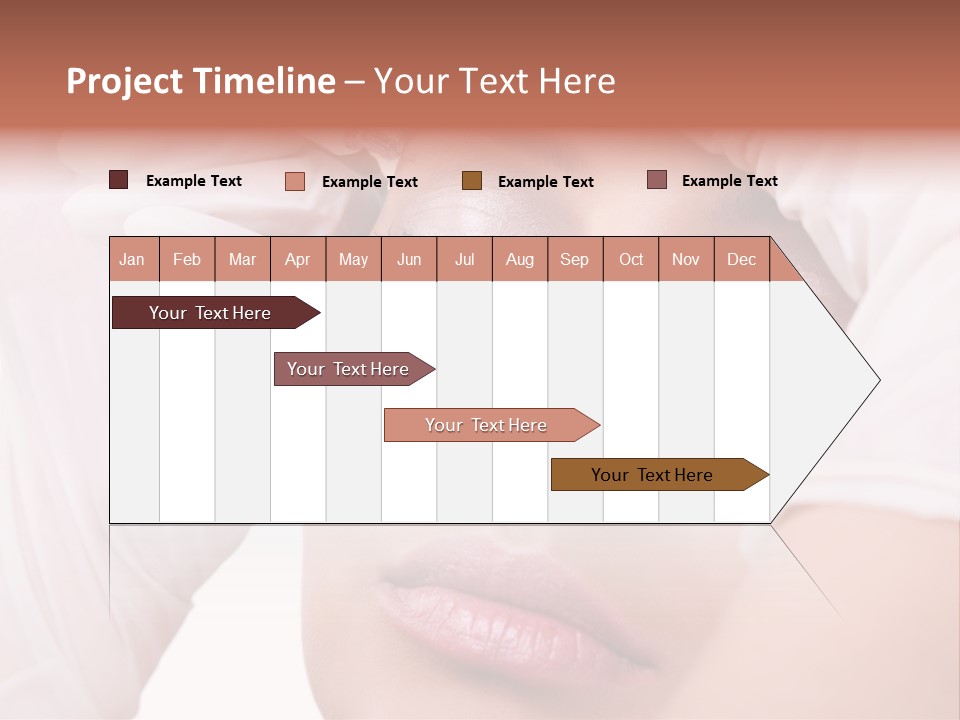 A Woman Getting Her Make Up Done With A Sy PowerPoint Template
