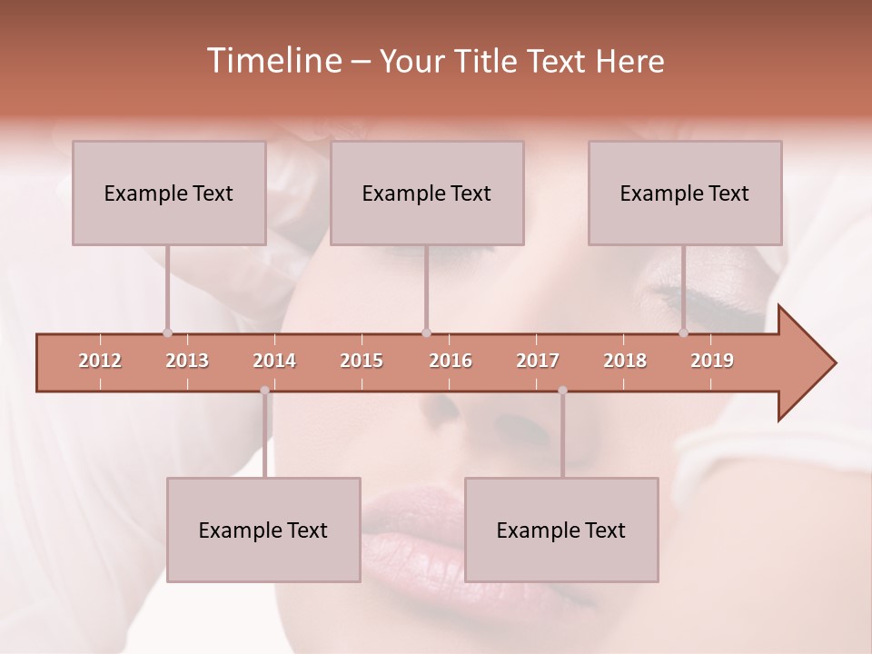 A Woman Getting Her Make Up Done With A Sy PowerPoint Template