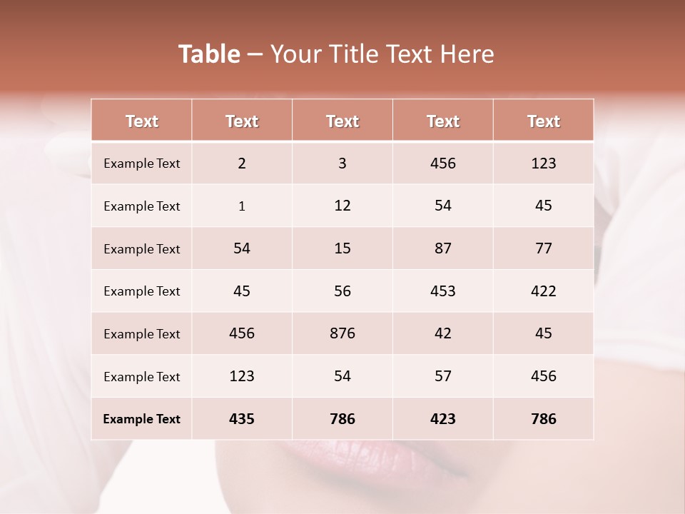 A Woman Getting Her Make Up Done With A Sy PowerPoint Template