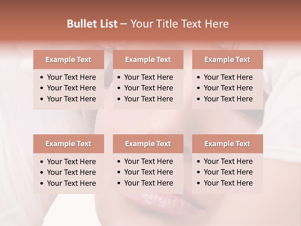 A Woman Getting Her Make Up Done With A Sy PowerPoint Template