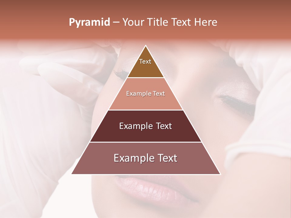 A Woman Getting Her Make Up Done With A Sy PowerPoint Template