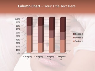 A Woman Getting Her Make Up Done With A Sy PowerPoint Template