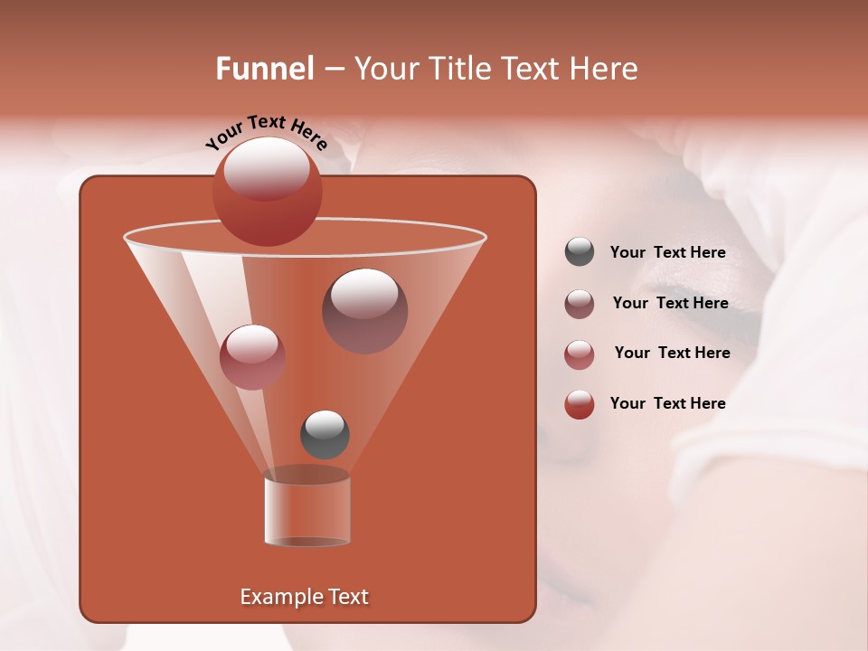 A Woman Getting Her Make Up Done With A Sy PowerPoint Template