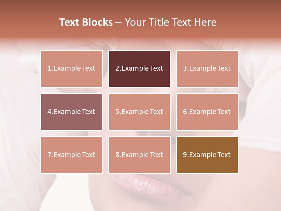 A Woman Getting Her Make Up Done With A Sy PowerPoint Template