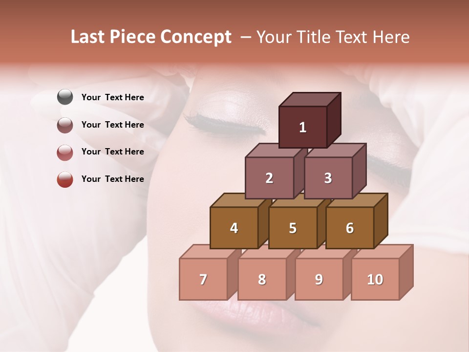 A Woman Getting Her Make Up Done With A Sy PowerPoint Template