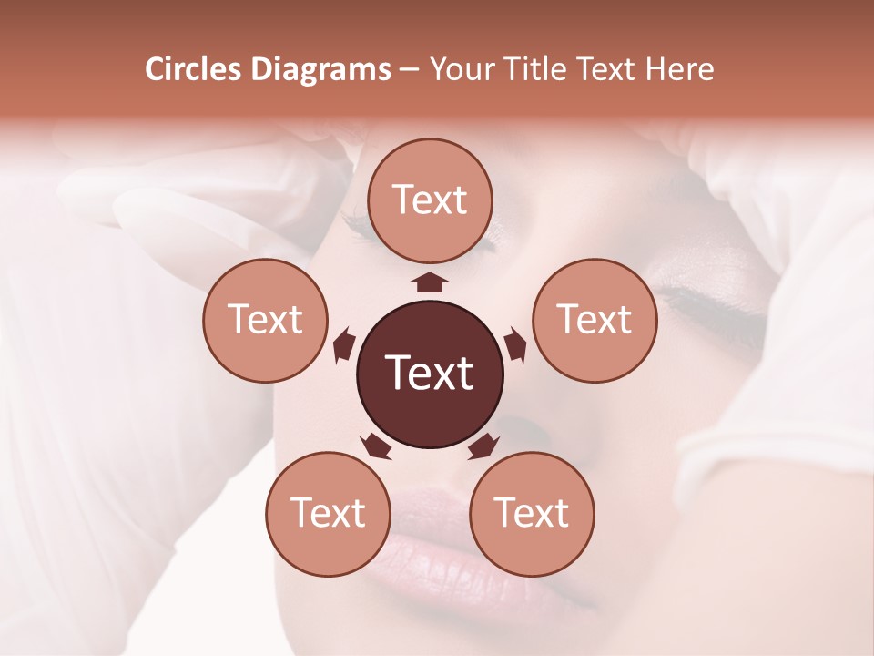 A Woman Getting Her Make Up Done With A Sy PowerPoint Template