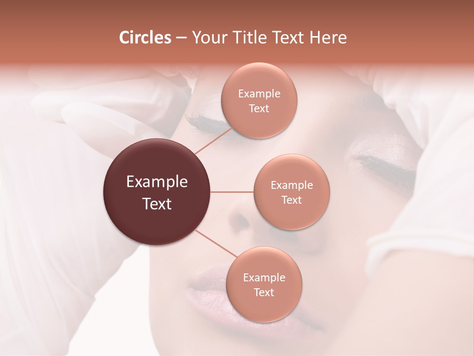 A Woman Getting Her Make Up Done With A Sy PowerPoint Template