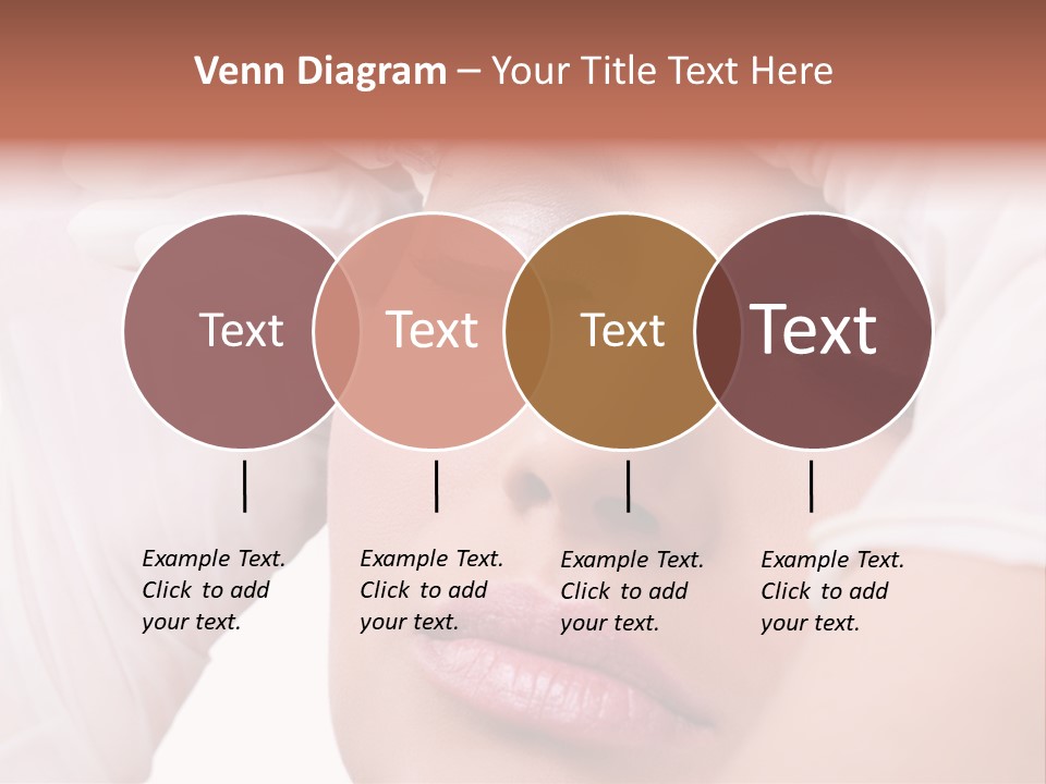 A Woman Getting Her Make Up Done With A Sy PowerPoint Template