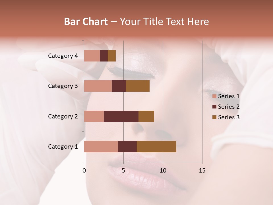 A Woman Getting Her Make Up Done With A Sy PowerPoint Template
