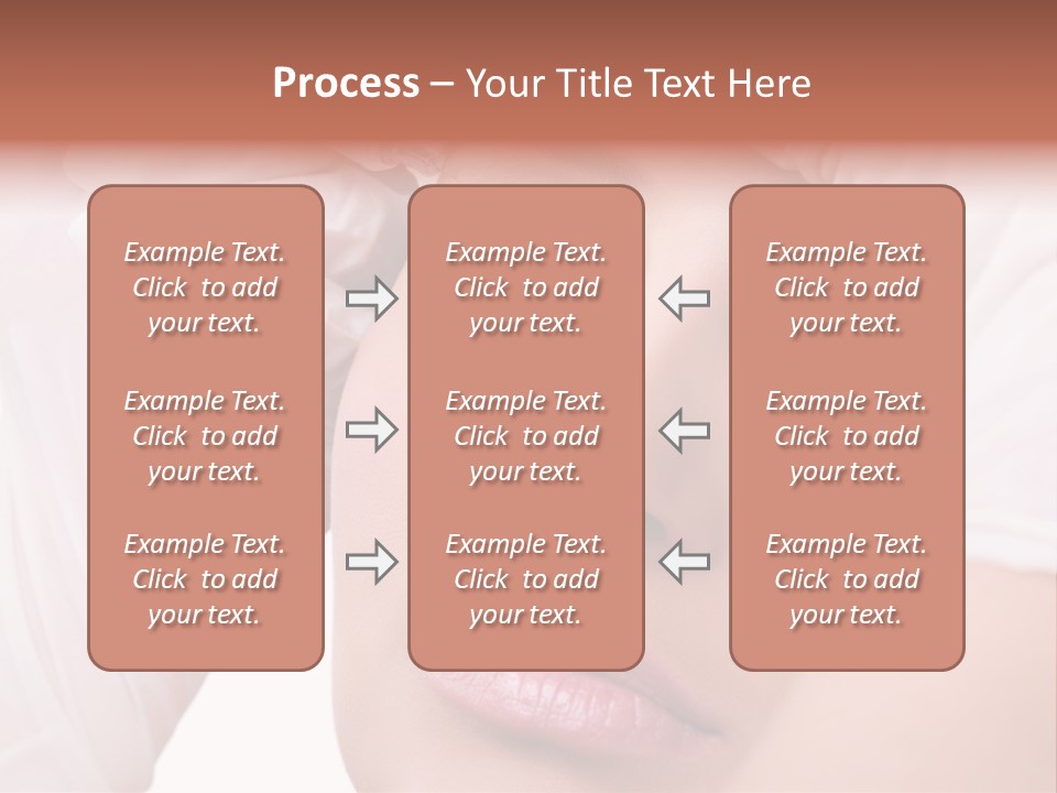 A Woman Getting Her Make Up Done With A Sy PowerPoint Template