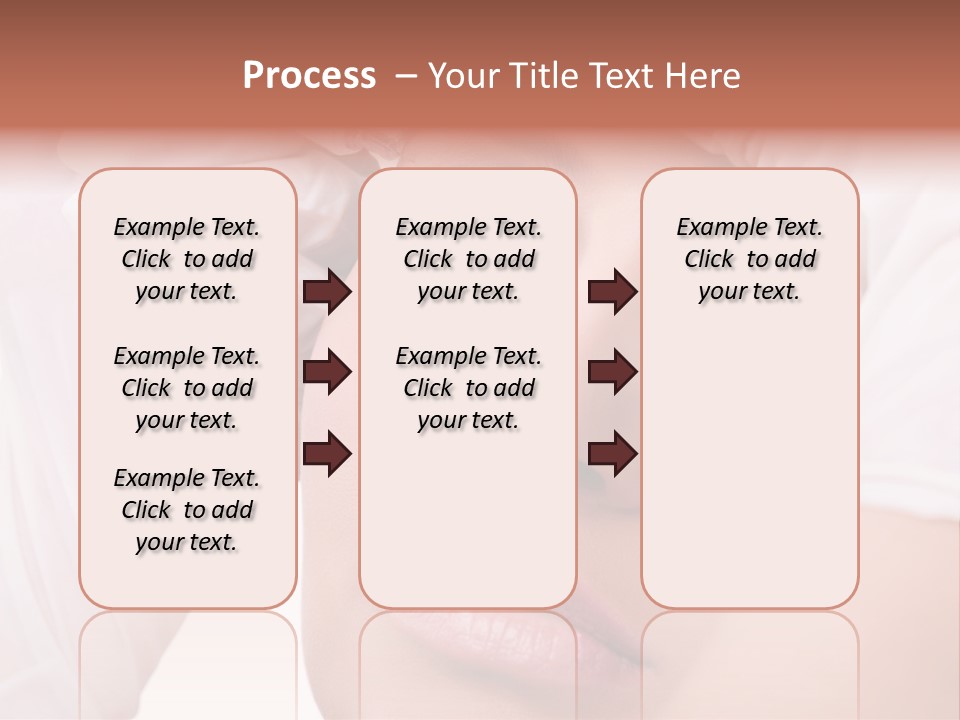 A Woman Getting Her Make Up Done With A Sy PowerPoint Template