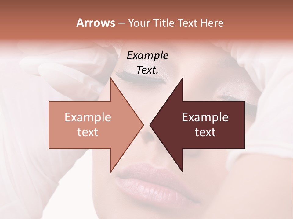 A Woman Getting Her Make Up Done With A Sy PowerPoint Template