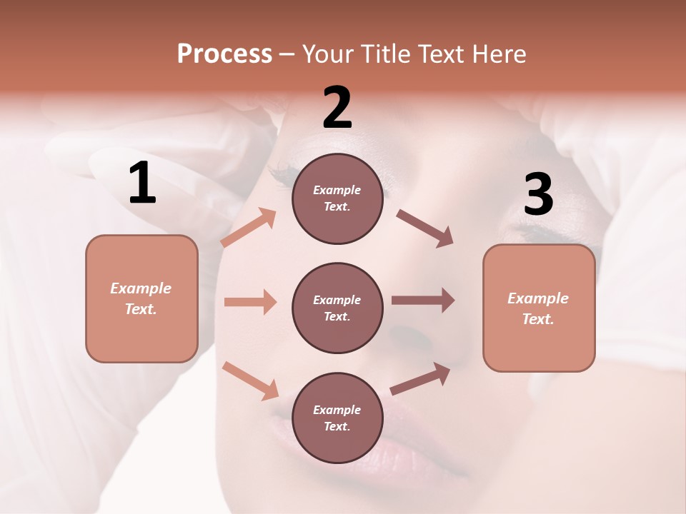 A Woman Getting Her Make Up Done With A Sy PowerPoint Template