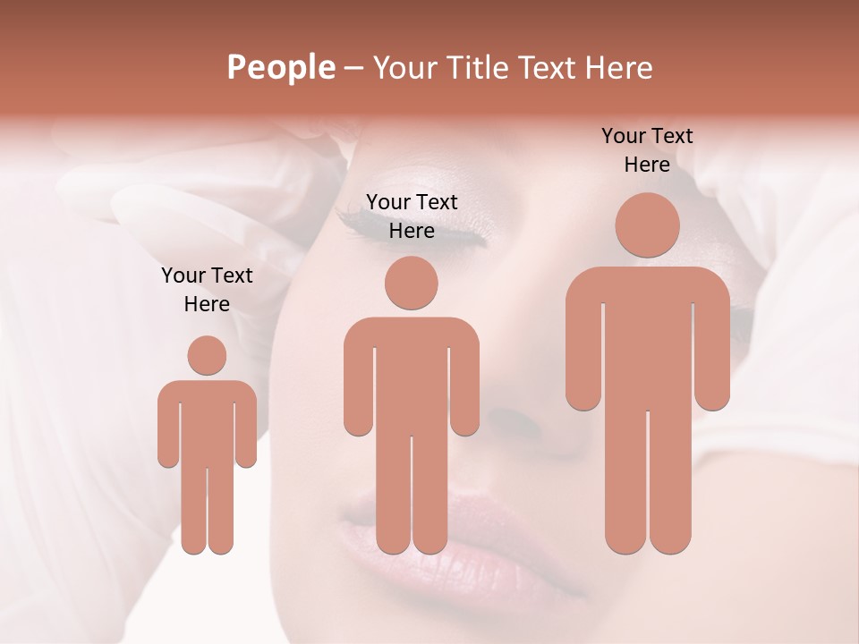 A Woman Getting Her Make Up Done With A Sy PowerPoint Template