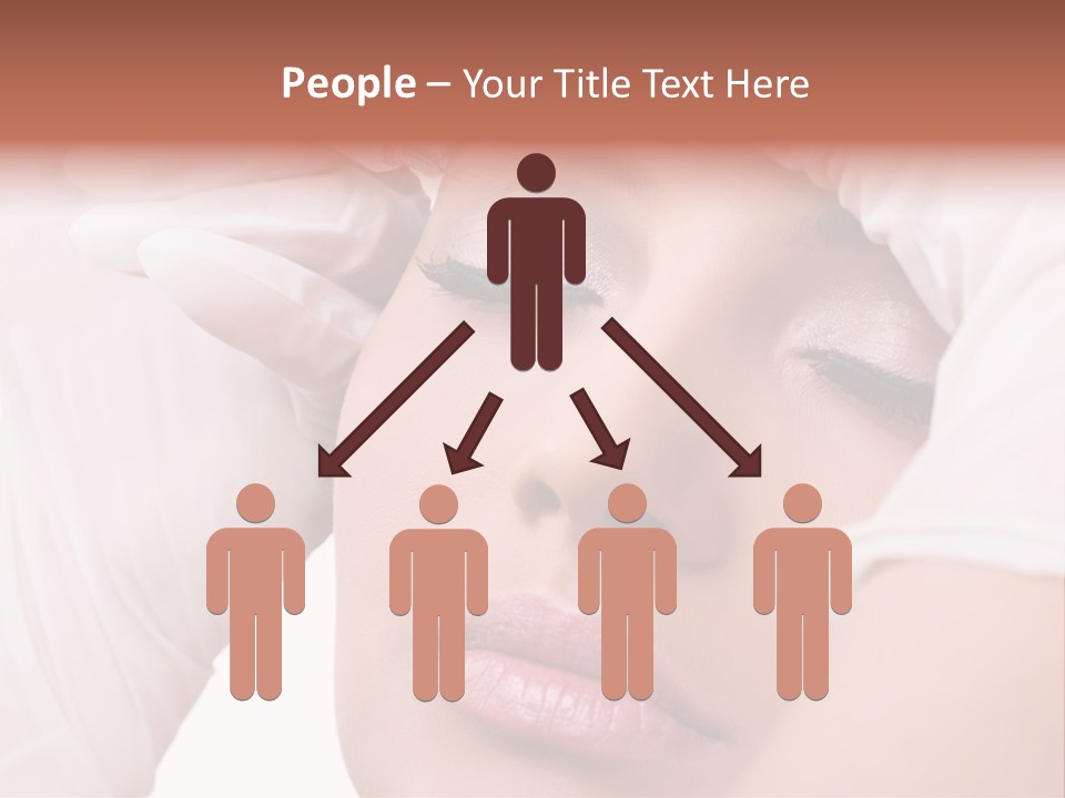 A Woman Getting Her Make Up Done With A Sy PowerPoint Template