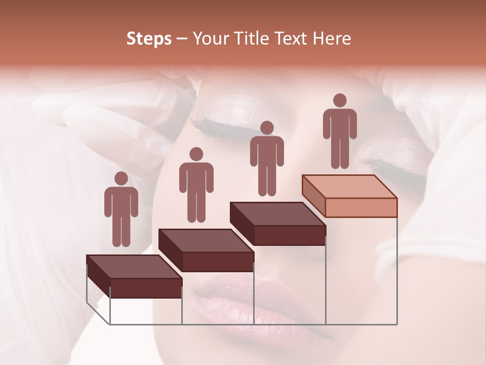 A Woman Getting Her Make Up Done With A Sy PowerPoint Template