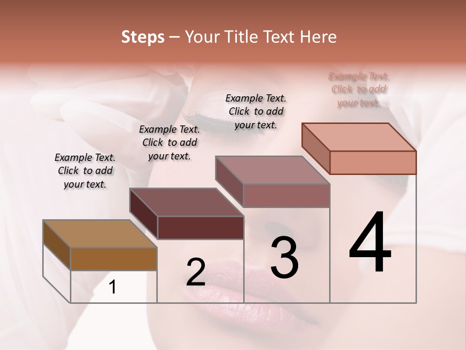 A Woman Getting Her Make Up Done With A Sy PowerPoint Template