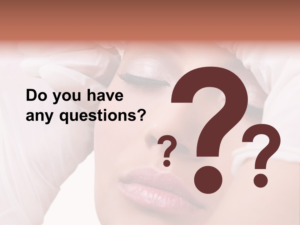 A Woman Getting Her Make Up Done With A Sy PowerPoint Template