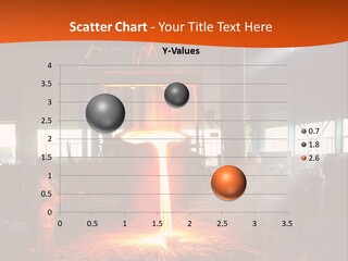 A Man Working On A Piece Of Metal In A Factory PowerPoint Template