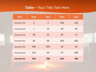 A Man Working On A Piece Of Metal In A Factory PowerPoint Template