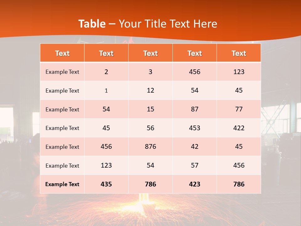 A Man Working On A Piece Of Metal In A Factory PowerPoint Template