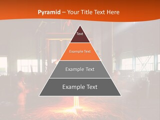 A Man Working On A Piece Of Metal In A Factory PowerPoint Template