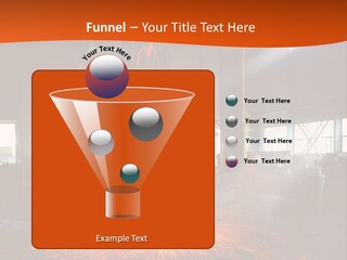 A Man Working On A Piece Of Metal In A Factory PowerPoint Template