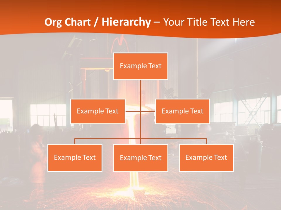 A Man Working On A Piece Of Metal In A Factory PowerPoint Template