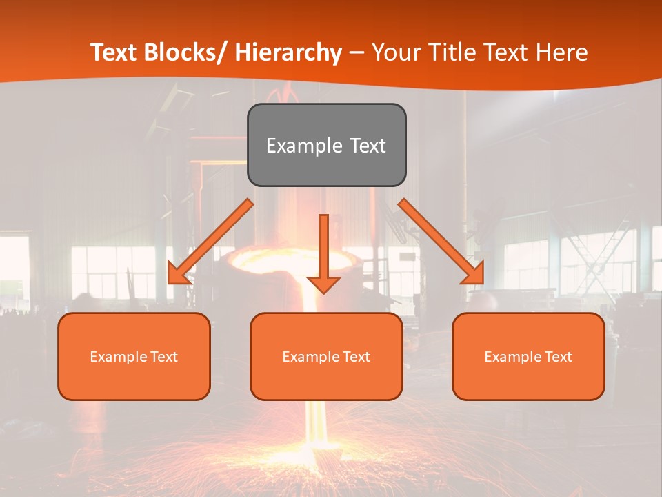 A Man Working On A Piece Of Metal In A Factory PowerPoint Template
