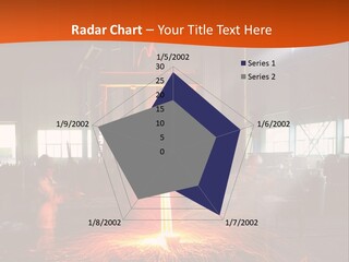 A Man Working On A Piece Of Metal In A Factory PowerPoint Template