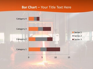 A Man Working On A Piece Of Metal In A Factory PowerPoint Template