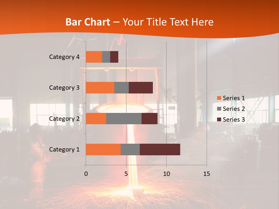 A Man Working On A Piece Of Metal In A Factory PowerPoint Template