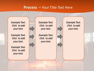 A Man Working On A Piece Of Metal In A Factory PowerPoint Template