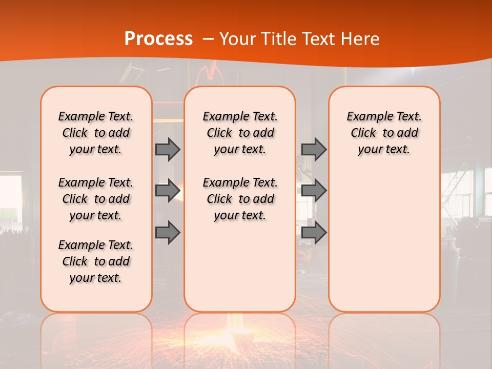 A Man Working On A Piece Of Metal In A Factory PowerPoint Template