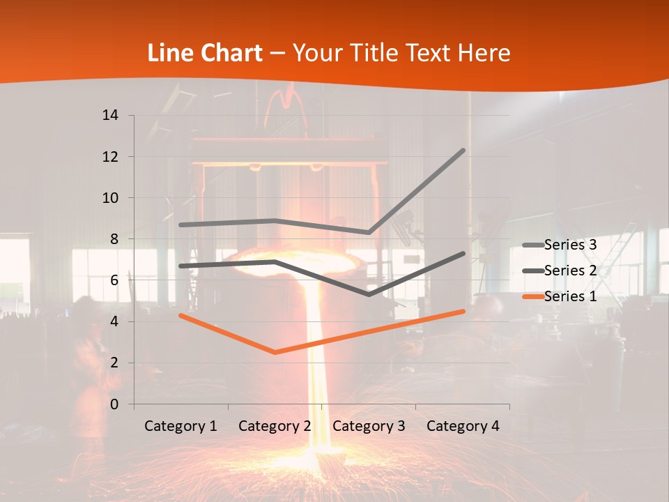 A Man Working On A Piece Of Metal In A Factory PowerPoint Template