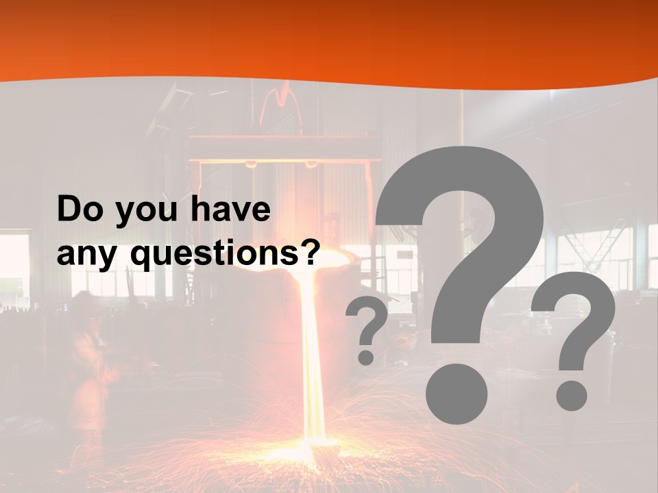 A Man Working On A Piece Of Metal In A Factory PowerPoint Template