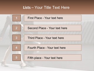 A Business Man And Woman Walking Down A Street PowerPoint Template