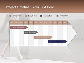 A Business Man And Woman Walking Down A Street PowerPoint Template