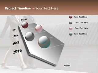 A Business Man And Woman Walking Down A Street PowerPoint Template