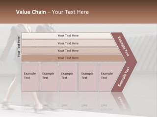 A Business Man And Woman Walking Down A Street PowerPoint Template